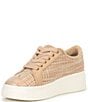 Color:Natural - Image 4 - Girls' Ava Raffia Sneakers (Youth)