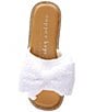 Color:White - Image 5 - Girls' Beelong Bow Slide Sandals (Youth)