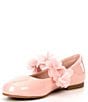Color:Blush - Image 4 - Girls' Blossom Chiffon Patent Floral Flats (Toddler)