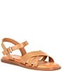 Color:Sesame Tan - Image 1 - Girls' Chance Flat Sandals (Youth)