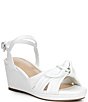 Copper Key Girls' Charlotte Wedge Bow Sandals (Youth) - Image 1