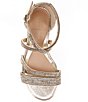 Color:Sand Gold - Image 5 - Girls' Charrming Glitzy Rhinestone Detail Strappy Dress Sandals (Youth)