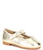 Color:Sand Gold - Image 1 - Girls' Darrling Metallic Leather Mary Janes (Infant)