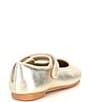 Copper Key Girls' Darrling Metallic Leather Mary Janes (Infant), Color:Sand Gold - Image 2