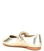 Copper Key Girls' Darrling Metallic Leather Mary Janes (Infant), Color:Sand Gold - Image 3