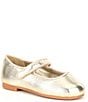 Color:Sand Gold - Image 1 - Girls' Darrling Metallic Leather Mary Janes (Toddler)