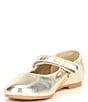 Color:Sand Gold - Image 4 - Girls' Darrling Metallic Leather Mary Janes (Youth)