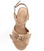 Color:Spanish Sand - Image 5 - Girls' Divine Twist Bow Block Heel Dress Sandals (Toddler)