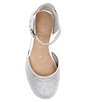 Color:Silver - Image 5 - Girls' Fancee Glitter Covered Wedge Heels (Toddler)