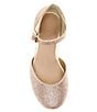 Color:Rose Gold - Image 5 - Girls' Fancee Covered Wedge Heels (Youth)