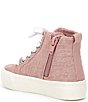 Color:Blush - Image 3 - Girls' Floraa Flower Embroidered High-Top Sneakers (Infant)