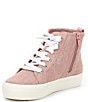 Color:Blush - Image 4 - Girls' Florra Flower Embroidered High-Top Sneakers (Youth)