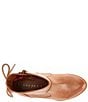 Color:Acacia Tan - Image 5 - Girls' Howwdy Leather Western Inspired Booties (Toddler)