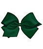 Color:Forest Green - Image 1 - Girls King Grosgrain Hair Bow