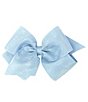 Color:Blue - Image 1 - Girls King Pinch Clip Organza Hair Bow