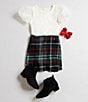 Copper Key Girls Medium Grosgrain Hair Bow, Color:Red - Image 2