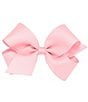 Copper Key Girls Medium Grosgrain Hair Bow, Color:Light Pink - Image 1