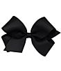 Copper Key Girls Medium Grosgrain Hair Bow, Color:Black - Image 1