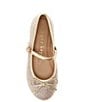 Color:Sand Gold - Image 5 - Girls' Mia Glitter Mary Jane Ballet Flats (Infant)