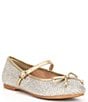 Color:Sand Gold - Image 1 - Girls' Mia Glitter Mary Jane Ballet Flats (Youth)