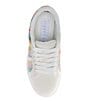 Color:Rainbow/White - Image 5 - Girls' Raffia and Canvas Sneakers (Youth)