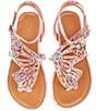 Color:Bright Multi - Image 1 - Girls' Rhinestone Butterfly Sandal (Infant)