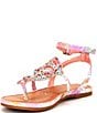 Color:Bright Multi - Image 5 - Girls' Rhinestone Butterfly Sandal (Youth)