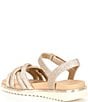 Color:Sand Gold - Image 3 - Girls' Ruby Glitter Sandals (Youth)