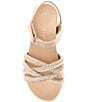 Color:Sand Gold - Image 5 - Girls' Ruby Glitter Sandals (Youth)