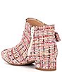Color:Pink/Black - Image 3 - Girls' Savvy Tweed Bow Booties (Youth)