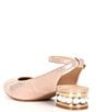 Color:Rose Gold - Image 3 - Girls' Thrive Pearl Heel Metallic Dress Pumps (Youth)
