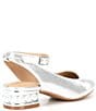 Color:Silver - Image 2 - Girls' Thrive Pearl Heel Metallic Dress Pumps (Youth)