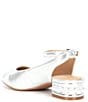 Color:Silver - Image 3 - Girls' Thrive Pearl Heel Metallic Dress Pumps (Youth)