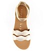 Color:Sand Gold - Image 5 - Girls' Zany Scallop Ankle Strap Sandals (Infant)