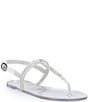 Copper Key Haven Rhinestone T-Strap Flat Sandals - Image 1