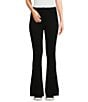 Color:Black - Image 1 - High Rise Cozy Teddy Flare Pants