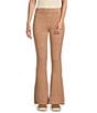 Color:Taupe - Image 1 - High Rise Cozy Teddy Flare Pants