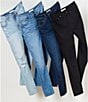 Color:Black - Image 4 - High Rise Skinny Jeans