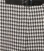 Copper Key Houndstooth Buckle Wrap Skort, Color:Snow Black - Image 4