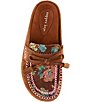 Copper Key Kit Suede Floral Jacquard Tassel Bow Clog Mules - Image 5