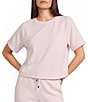Copper Key Knit Boxy Coordinating Lounge Tee - Image 1