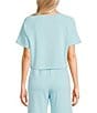 Copper Key Knit Boxy Coordinating Lounge Tee - Image 6