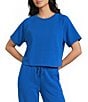 Copper Key Knit Boxy Coordinating Lounge Tee - Image 1