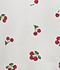 Copper Key Knit Coordinating Cherry Print Lounge Top - Image 5