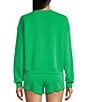 Copper Key Knit Long Sleeve Coordinating Lounge Top, Color:Kelly Green - Image 2