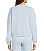 Copper Key Knit Long Sleeve Coordinating Lounge Top, Color:Light Blue - Image 2