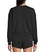 Copper Key Knit Long Sleeve Coordinating Lounge Top, Color:Black - Image 2