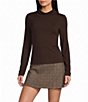 Copper Key Knit Turtleneck Top - Image 1