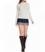 Copper Key Knit Turtleneck Top - Image 3