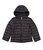 Color:Black - Image 1 - Little Girls 2T-6X Channel Puffer